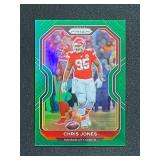 2020 Panini Prizm Chris Jones Green Prizm Parallel
