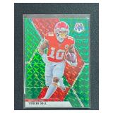 2020 Panini Mosaic Tyreek Hill Green Prizm Parallel