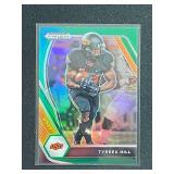 2021 Panini Prizm Draft Picks Tyreek Hill Green Prizm Parallel