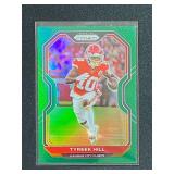 2020 Panini Prizm Tyreek Hill Green Prizm Parallel
