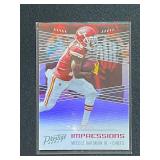 2020 Panini Prestige Mecole Hardman Jr Impressions Insert Silver Foil