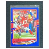 2020 Panini Donruss Mecole Hardman Jr Blue Press Proof Parallel