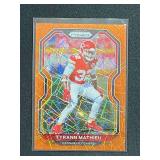 2020 Panini Prizm Tyrann Mathieu Orange Laser Prizm Parallel