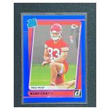 2021 Panini Donruss Noah Gray RC Rated Rookie Blue Press Proof Parallel