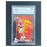 2019 Sage Aspire Patrick Mahomes II BCCG 10 Mint or Better Professionally Graded Card
