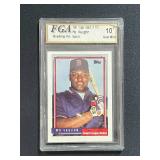 1991 Topps Debut Mo Vaughn Rookie 176 FGA 10 Gem Mint Professionally Graded Card