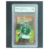 1996 Finest Keyshawn Johnson Rookie Card With Coating Elite 10 Gem Mint Professionally Graded Card