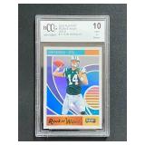 2018 Playoff Rookie Wave Gold Sam Darnold BCCG 10 Mint or Better Professionally Graded Card