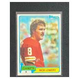 1981 Topps Nick Lowery Rookie Card