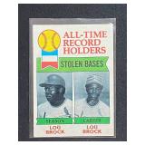 1979 Topps Lou Brock All-Time Record Holders