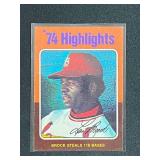 1975 Topps Lou Brock Highlights