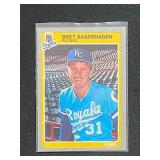 1985 Fleer Bret Saberhagen Rookie Card