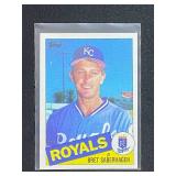 1985 Topps Bret Saberhagen Rookie Card