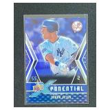 2009 Upper Deck X Derek Jeter Xponential Blue Foil