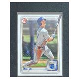 2020 Bowman Bobby Witt Jr Pre Rookie Card