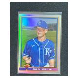 2021 Bowman Bobby Witt Jr Pre Rookie Card 1991 Throwback Chrome Refractor