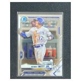 2021 Bowman Chrome Bobby Witt Jr Pre Rookie Card