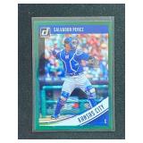 2018 Panini Donruss Salvador Perez Green Foil Parallel