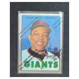 1996 Topps Willie Mays 1967 Chrome Reprint With Protective Coating