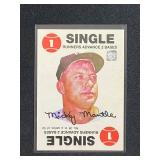 2021 Topps x Mickey Mantle 70th Anniversary 1968 Blue Back Design