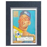 1996 Topps Mickey Mantle 1952 Topps Rookie Reprint