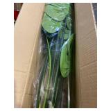 Artificial Monstera Deliciosa, Fake Tropical Palm Tree - 31 Inch