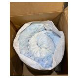 Comfort Revolution 4" Reversible Egg Crate Memory Foam Mattress Topper, King, Blue