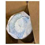 Comfort Revolution 4" Reversible Egg Crate Memory Foam Mattress Topper, King, Blue