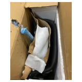 Camila Collection 92420 Office Chair with Pneumatic Lift, Swivel Seat Auto Return, Curved Armrest, Casters, Metal Frame, Contemporary Style and PU Leather Upholstery in Black Color