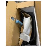 Camila Collection 92420 Office Chair with Pneumatic Lift, Swivel Seat Auto Return, Curved Armrest, Casters, Metal Frame, Contemporary Style and PU Leather Upholstery in Black Color