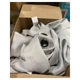 Lush Decor, Dark Gray Curtains-Grommet Panel with with Insulated Blackout Lining, Room Darkening Window Set (Pair), 108" L