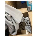 Lush Decor, Dark Gray Curtains-Grommet Panel with with Insulated Blackout Lining, Room Darkening Window Set (Pair), 108" L