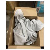 Lush Decor, Dark Gray Curtains-Grommet Panel with with Insulated Blackout Lining, Room Darkening Window Set (Pair), 108" L