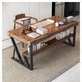 SSS Furniture Metal Furniture Legs Table Legs H28 x W24 Inch Black,Dining Metal Table Leg 2-Tier,Office Table Legs Computer Desk Legs Country Style Table Legs,Set of 2 Modern,DIY Iron Bench Legs