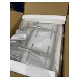 CSI Bathware SEA-WB2615-NH-PHSLO Bracket Wall Mount Folding Shower Seat with Slotted Top, White