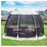 Alvantor Screen House Room Outdoor Camping Tent Canopy Gazebos 4-15 Person for Patios, Instant Pop Up Tent, Not Waterproof