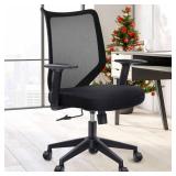ETasker Ergonomic Office Chair - Home Office Desk Chairs with Adjustable Arms, Breathable Mesh Computer Chair for Home Office