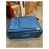 Coolife Luggage 3 Piece Set Suitcase Spinner Softshell lightweight (blue+sliver)