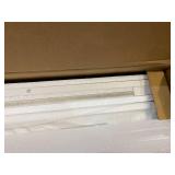 Unipaws Designer Cat Washroom Storage Bench, Litter Box Cover with Sturdy Wooden Structure, Spacious Storage, Easy Assembly, Fit Most of Litter Box, White