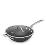 Calphalon Signature Nonstick 12" Flat-Bottom Wok with Cover