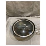 Calphalon Signature Nonstick 12" Flat-Bottom Wok with Cover