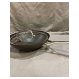 Calphalon Signature Nonstick 12" Flat-Bottom Wok with Cover