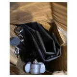 Generic Brands Stainless Steel Big Dog Stretcher, Foldable Pet Transport Animal Trolley with Noiseless Rubber Wheels