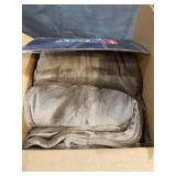Sunbeam Channeled Velvet Plush Electric Heated Blanket King Size Seashell