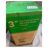 Best Price Mattress 3 Inch Egg Crate Memory Foam Mattress Topper with Soothin...