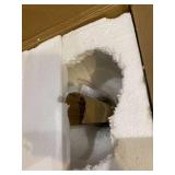 LANROS Farmhouse Kitchen Pendant Lighting with Handblown Clear Seeded Glass Shade, Adjustable Cord Mini Bubble Glass Ceiling Light Fixture for Kitchen Island Sink, Matte Black Finish, 10inch, 1 Pack