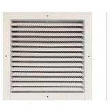 BYSON 16" X 16" Aluminum Return Grille - Easy Air Flow - Linear Bar Grilles [Outer Dimensions: 17.7"w X 17.7"h]