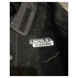 Lincoln Electric Heavy Duty Leather Welding Jacket | Ideal for High Amperage or Out of Position Welding | K2989-XXXL Black/Red