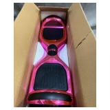 Longtime 6.5" Chrome Metallic Hoverboard Self Balancing Scooter with Speaker LED Lig