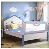RDHOME 39" Bed Rails for Toddlers Extra Tall Kids Bed Guardrail, Vertical Lifting Collapsible Baby Safety Bed Rail Guards Fit Twin X-Twin Size Bed (1 Side)